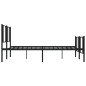 vidaXL Bettgestell mit Kopf- und Fußteil Metall Schwarz 200x200 cm vidaXL Bettgestell mit Kopf- und Fußteil Metall Schwarz 200x200 cm