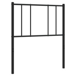 vidaXL Kopfteil Metall Schwarz 90 cm