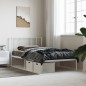 vidaXL Bettgestell mit Kopfteil Metall Weiß 90x190 cm vidaXL Bettgestell mit Kopfteil Metall Weiß 90x190 cm
