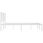 vidaXL Bettgestell mit Kopfteil Metall Weiß 183x213 cm vidaXL Bettgestell mit Kopfteil Metall Weiß 183x213 cm