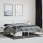 vidaXL Bettgestell mit Kopfteil Metall Weiß 193x203 cm vidaXL Bettgestell mit Kopfteil Metall Weiß 193x203 cm