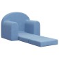 Schlafsofa für Kinder Blau Weicher Plüsch Schlafsofa für Kinder Blau Weicher Plüsch