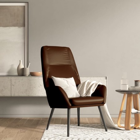 Relaxsessel Glänzend Braun Kunstleder