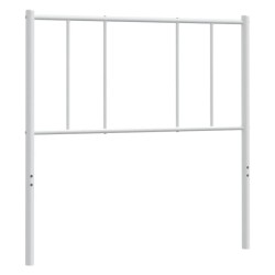 vidaXL Kopfteil Metall Weiß 75 cm