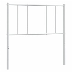 vidaXL Kopfteil Metall Weiß 90 cm