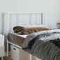 vidaXL Kopfteil Metall Weiß 90 cm