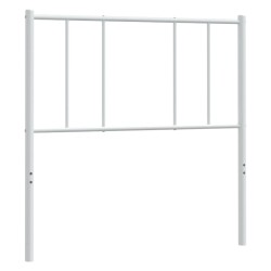 vidaXL Kopfteil Metall Weiß 107 cm
