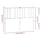 vidaXL Kopfteil Metall Weiß 135 cm vidaXL Kopfteil Metall Weiß 135 cm