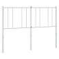 vidaXL Kopfteil Metall Weiß 150 cm