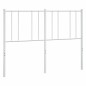 vidaXL Kopfteil Metall Weiß 150 cm