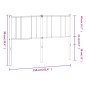vidaXL Kopfteil Metall Weiß 150 cm