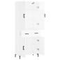 Highboard Hochglanz-Weiß 69,5x34x180 cm Holzwerkstoff Highboard Hochglanz-Weiß 69,5x34x180 cm Holzwerkstoff