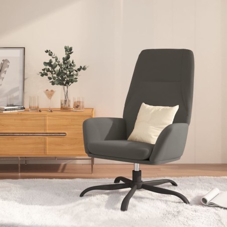 Relaxsessel Dunkelgrau Samt