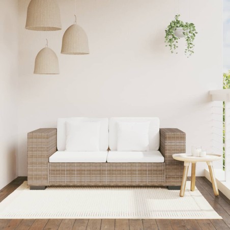 vidaXL 7-tlg. 2-Sitzer Sofa Set Echtes Rattan 