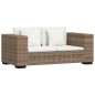 vidaXL 7-tlg. 2-Sitzer Sofa Set Echtes Rattan vidaXL 7-tlg. 2-Sitzer Sofa Set Echtes Rattan