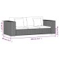 vidaXL 8-tlg. 3-Sitzer Sofa Set Echt Rattan vidaXL 8-tlg. 3-Sitzer Sofa Set Echt Rattan