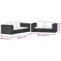 vidaXL Sofa-Set 2-Sitzer und 3-Sitzer Echtes Rattan vidaXL Sofa-Set 2-Sitzer und 3-Sitzer Echtes Rattan