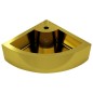 vidaXL Waschbecken mit Überlauf 45 x 32 x 12,5 cm Keramik Golden vidaXL Waschbecken mit Überlauf 45 x 32 x 12,5 cm Keramik Golden