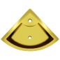 vidaXL Waschbecken mit Überlauf 45 x 32 x 12,5 cm Keramik Golden vidaXL Waschbecken mit Überlauf 45 x 32 x 12,5 cm Keramik Golden