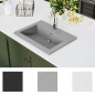 vidaXL Granitbecken 600×450×120 mm Grau vidaXL Granitbecken 600×450×120 mm Grau