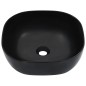vidaXL Waschbecken 42,5 x 42,5 x 14,5 cm Keramik Schwarz vidaXL Waschbecken 42,5 x 42,5 x 14,5 cm Keramik Schwarz