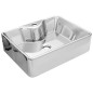 vidaXL Waschbecken mit Wasserhahnloch 48x37x13,5cm Keramik Silbern vidaXL Waschbecken mit Wasserhahnloch 48x37x13,5cm Keramik Silbern