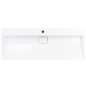 vidaXL Waschbecken 120 x 46 x 11 cm Mineralguss/Marmorguss Weiß vidaXL Waschbecken 120 x 46 x 11 cm Mineralguss/Marmorguss Weiß