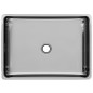 vidaXL Waschbecken 41 x 30 x 12 cm Keramik Silbern vidaXL Waschbecken 41 x 30 x 12 cm Keramik Silbern