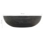 vidaXL Waschbecken 40x12 cm Marmor Schwarz vidaXL Waschbecken 40x12 cm Marmor Schwarz