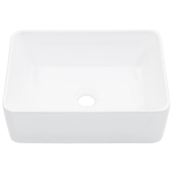 vidaXL Waschbecken 40 x 30 x 13 cm Keramik Weiß