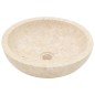 vidaXL Waschbecken 40x12 cm Marmor Creme vidaXL Waschbecken 40x12 cm Marmor Creme