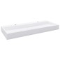 vidaXL Waschbecken 120 x 46 x 11 cm Mineralguss/Marmorguss Weiß vidaXL Waschbecken 120 x 46 x 11 cm Mineralguss/Marmorguss Weiß