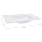 vidaXL Einbauwaschbecken 900x460x130 mm SMC Weiß vidaXL Einbauwaschbecken 900x460x130 mm SMC Weiß