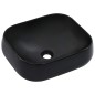vidaXL Waschbecken 44,5 x 39,5 x 14,5 cm Keramik Schwarz vidaXL Waschbecken 44,5 x 39,5 x 14,5 cm Keramik Schwarz