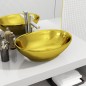 vidaXL Waschbecken 40 x 33 x 13,5 cm Keramik Golden vidaXL Waschbecken 40 x 33 x 13,5 cm Keramik Golden