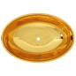 vidaXL Waschbecken 40 x 33 x 13,5 cm Keramik Golden vidaXL Waschbecken 40 x 33 x 13,5 cm Keramik Golden
