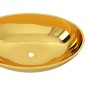 vidaXL Waschbecken 40 x 33 x 13,5 cm Keramik Golden vidaXL Waschbecken 40 x 33 x 13,5 cm Keramik Golden