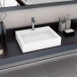 vidaXL Waschbecken 60 x 38 x 11 cm Mineralguss/Marmorguss Weiß vidaXL Waschbecken 60 x 38 x 11 cm Mineralguss/Marmorguss Weiß