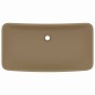 vidaXL Luxus-Waschbecken Rechteckig Matt Creme 71x38 cm Keramik vidaXL Luxus-Waschbecken Rechteckig Matt Creme 71x38 cm Keramik