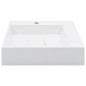 vidaXL Waschbecken 50 x 50 x 12,3 cm Mineralguss/Marmorguss Weiß vidaXL Waschbecken 50 x 50 x 12,3 cm Mineralguss/Marmorguss Weiß