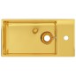 vidaXL Waschbecken mit Überlauf 49 x 25 x 15 cm Keramik Golden vidaXL Waschbecken mit Überlauf 49 x 25 x 15 cm Keramik Golden