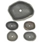vidaXL Waschbecken Flussstein Oval 45-53 cm vidaXL Waschbecken Flussstein Oval 45-53 cm
