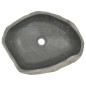 vidaXL Waschbecken Flussstein Oval 45-53 cm vidaXL Waschbecken Flussstein Oval 45-53 cm