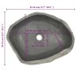 vidaXL Waschbecken Flussstein Oval 45-53 cm vidaXL Waschbecken Flussstein Oval 45-53 cm