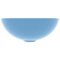 vidaXL Waschbecken Keramik Hellblau Rund vidaXL Waschbecken Keramik Hellblau Rund