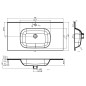 vidaXL Einbauwaschbecken 900x460x105 mm SMC Weiß vidaXL Einbauwaschbecken 900x460x105 mm SMC Weiß