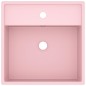 vidaXL Luxus-Waschbecken Überlauf Quadratisch Matt Rosa 41x41 cm vidaXL Luxus-Waschbecken Überlauf Quadratisch Matt Rosa 41x41 cm