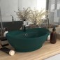 vidaXL Luxus-Waschbecken Überlauf Matt Dunkelgrün 58,5x39cm Keramik vidaXL Luxus-Waschbecken Überlauf Matt Dunkelgrün 58,5x39cm Keramik