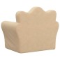 Schlafsofa für Kinder Creme Weicher Plüsch Schlafsofa für Kinder Creme Weicher Plüsch