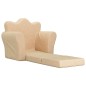 Schlafsofa für Kinder Creme Weicher Plüsch Schlafsofa für Kinder Creme Weicher Plüsch